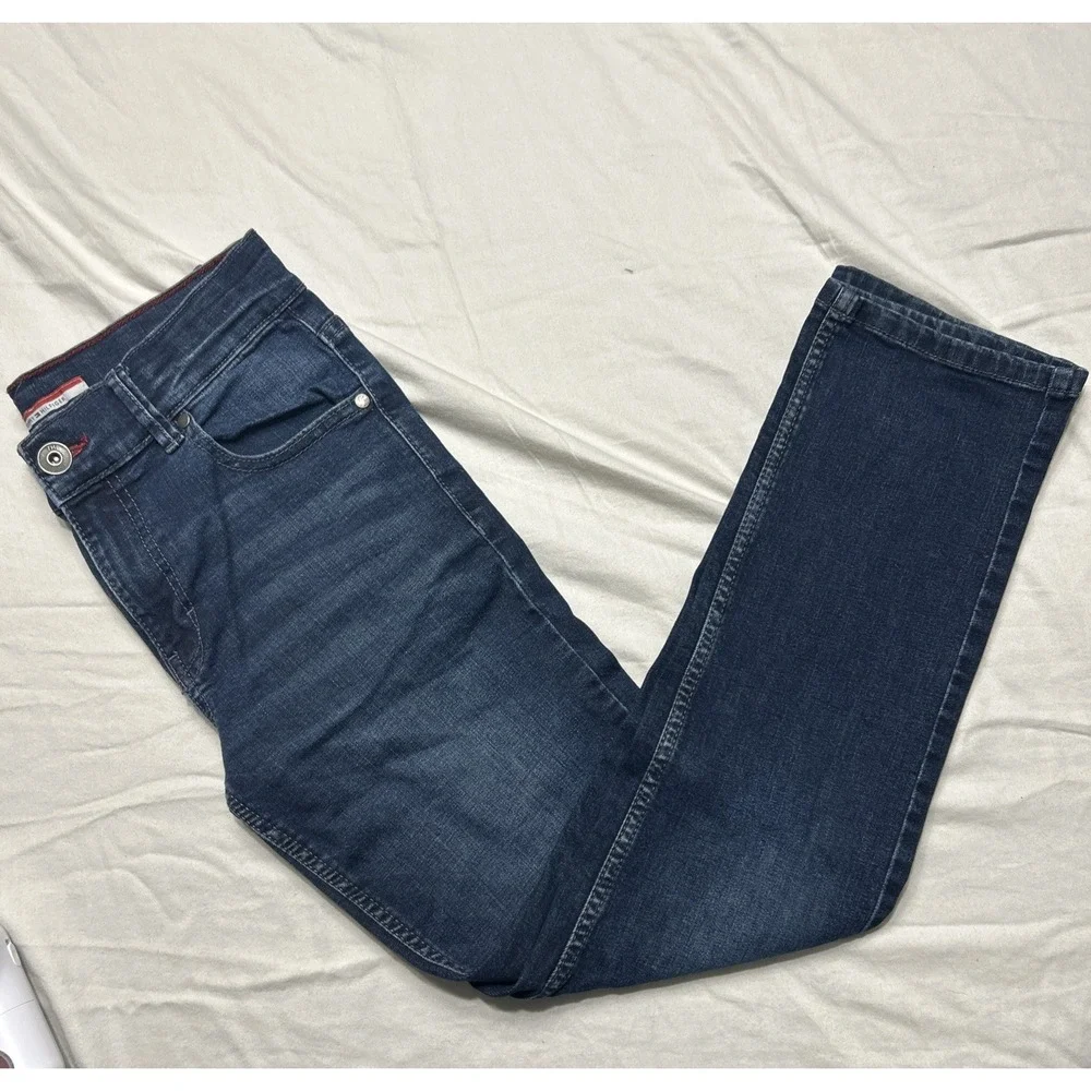 Tommy‎ Hilfiger High Rise Straight Blue Denim Jeans  Size 12 Regular Women's